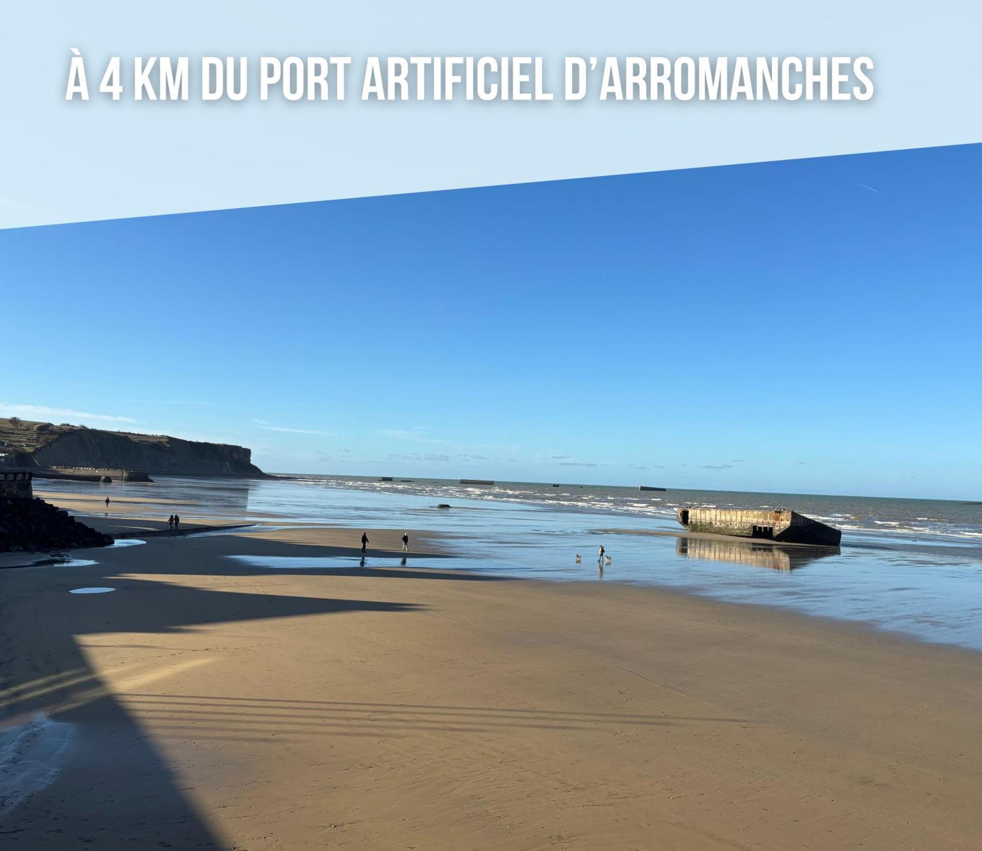 Les Dunes, Maison Neuve 8 P Bien Equipee Jardin Clos, Parking, Garage A 850 M De La Plage Et Centre Bourg, Sur Plages Du Debarquement Pres Arromanches Et Bayeux อัสแนลส์ ภายนอก รูปภาพ