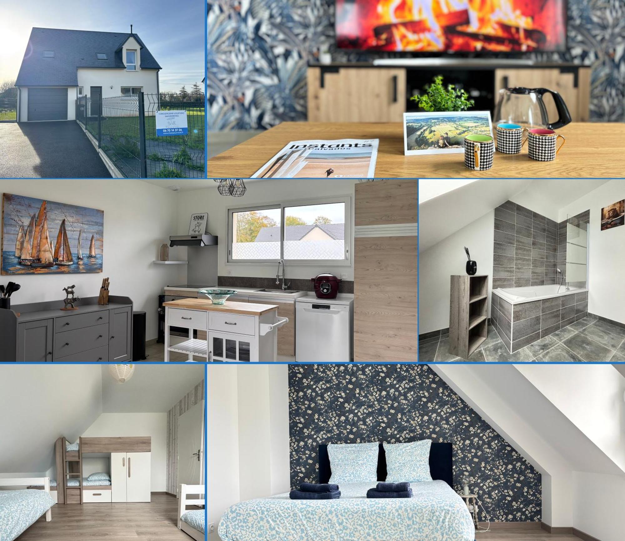 Les Dunes, Maison Neuve 8 P Bien Equipee Jardin Clos, Parking, Garage A 850 M De La Plage Et Centre Bourg, Sur Plages Du Debarquement Pres Arromanches Et Bayeux อัสแนลส์ ภายนอก รูปภาพ